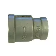 Stainless Coupler - 3 /8 in. FPT x 1 /2 in. FPT