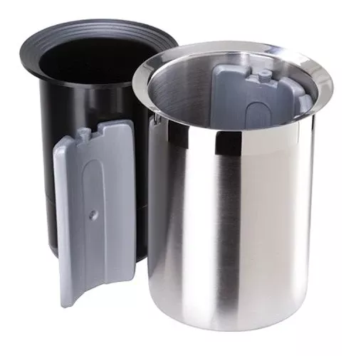 Stainless Steel Wine Cooler with Freezer Inserts