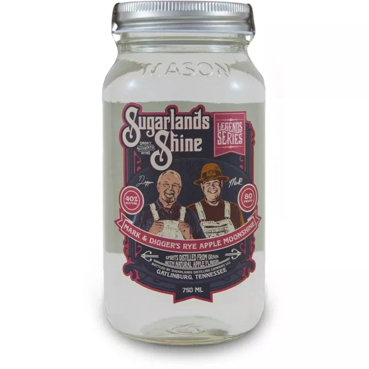 Sugarlands Shine Mark and Digger’s Rye Apple Moonshine