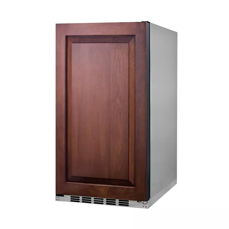 Summit 19" Wide Built-In Panel-Ready Shallow Steel Refrigerator
