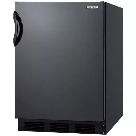 Summit 5.5 Cu. Ft.ADA Refrigerator - Black Cabinet & Solid Door