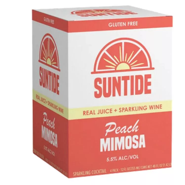 Suntide Peach Mimosa - 12oz x 4 Pack