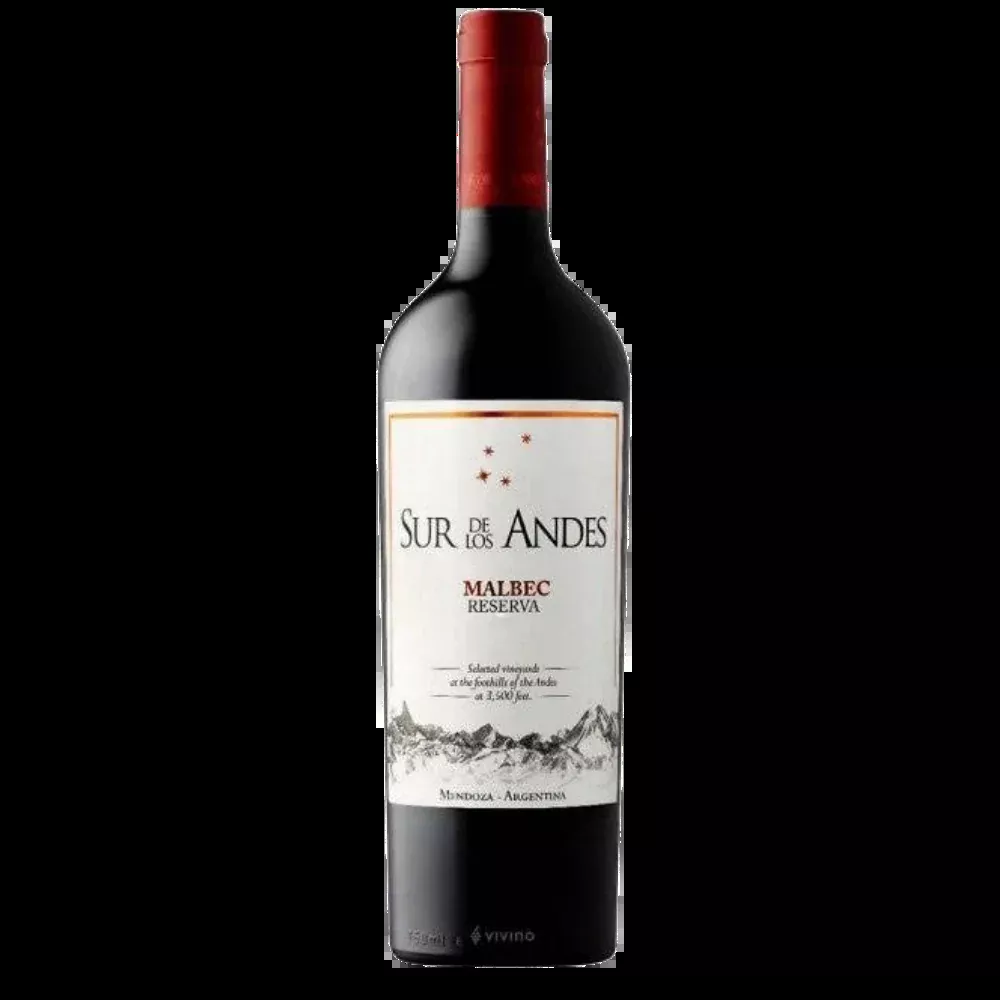 Sur Delos Andes MalbecReserva Red Wine 750Ml