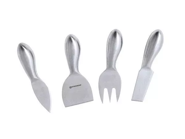 Swissmar 4 Piece Stainless Steel Cheese Knife Set