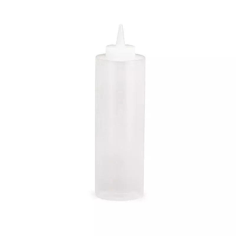 Tablecraft 12 oz. Clear Squeeze Bottle Dispenser