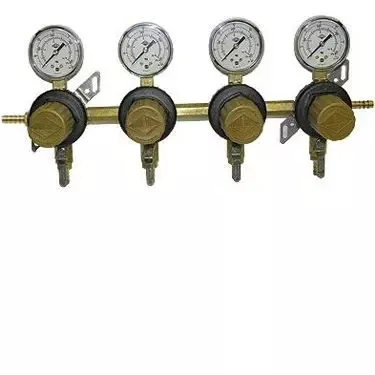Taprite Four Product Secondary Co2 Regulator with Check Valves