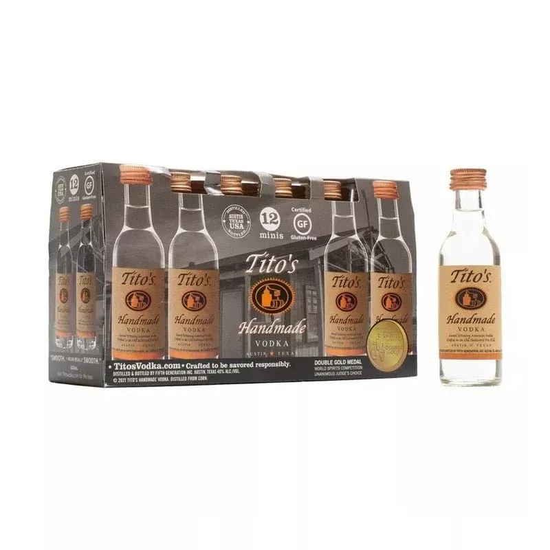 Tito's Handmade Vodka 12 Pack 50ml