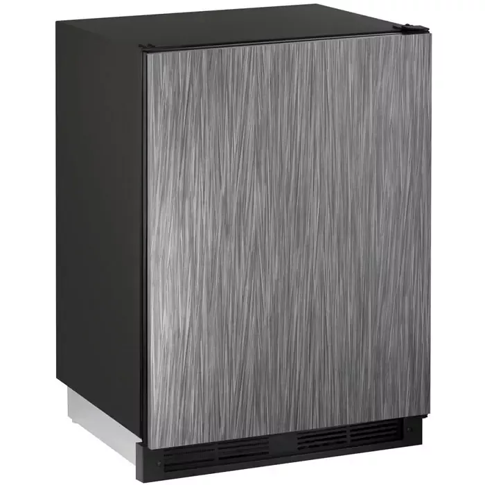 U-Line 1000 Series 5.2 cf Refrigerator - Black Cabinet with Integrated Door