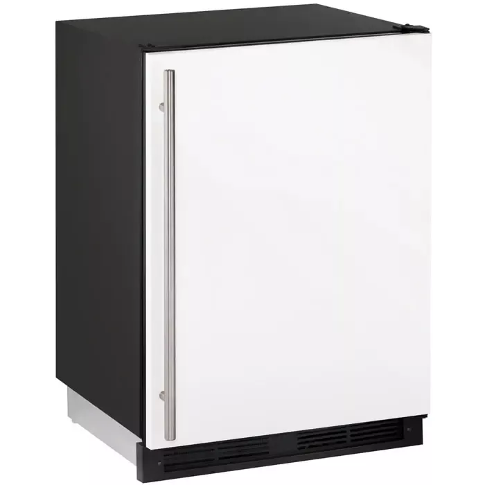 U-Line 1000 Series 5.2 cf Refrigerator - Black Cabinet with White Door