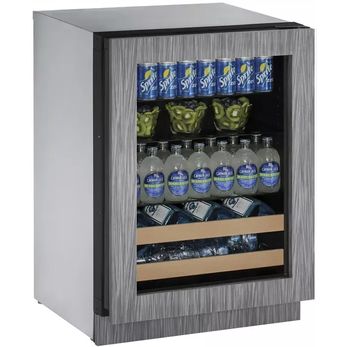 U-Line 24" Luxury Built-In Beverage Center - Integrated Frame Glass Door