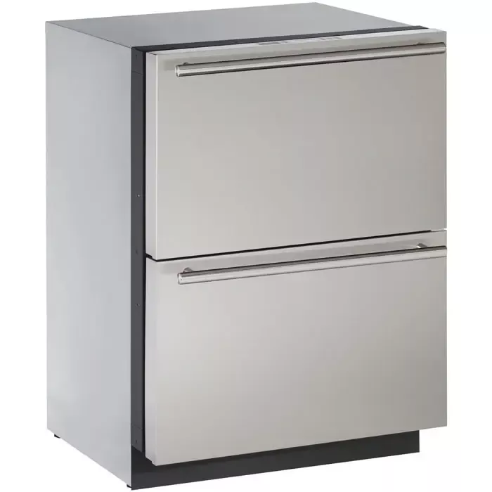 U-Line 4.5 CF Drawer Refrigerator - Stainless Steel Drawers