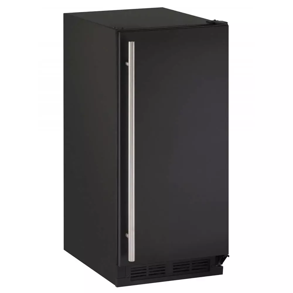 U-Line Built-in Ice Maker - Black Cabinet with Black Door