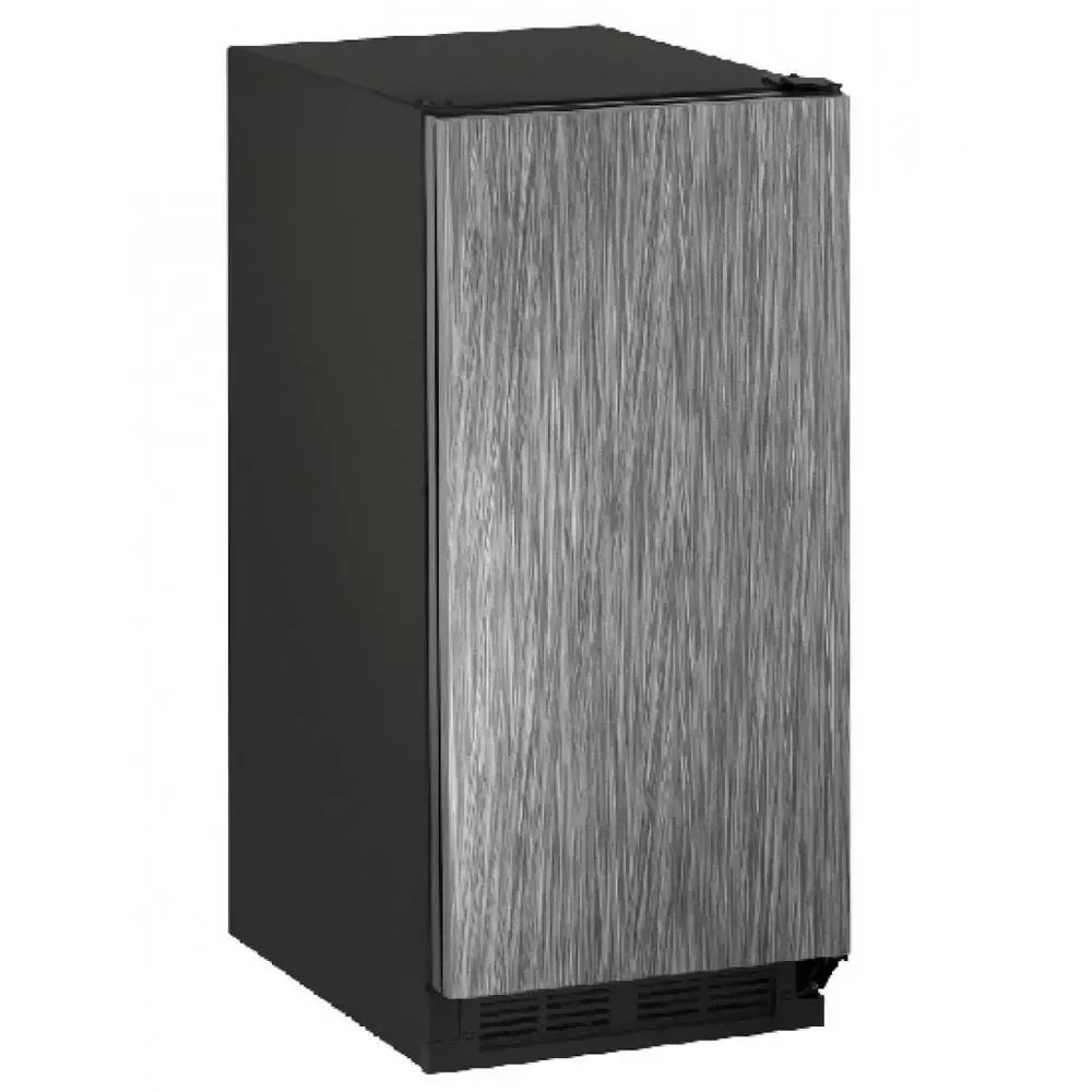 U-Line Built-in Ice Maker - Black Cabinet with Integrated Door