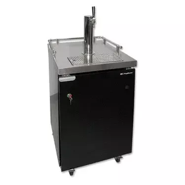 UBC 24" Wide Single Tap Stainless Steel Commercial Kegerator