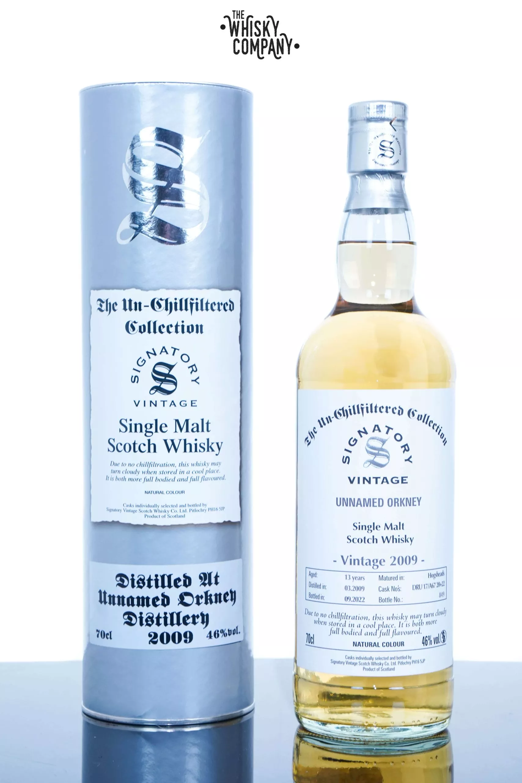 Unnamed Orkney 2009 Aged 13 Years Single Malt Scotch Whisky – The Un-Chillfiltered Collection By Signatory Vintage (700ml)