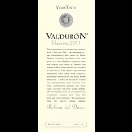 Valdubon Ribera del Duero Reserva Tinto 2017