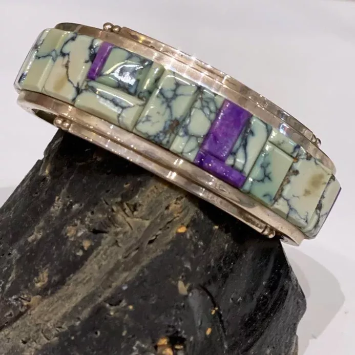 Variscite & Sugilite Cuff
