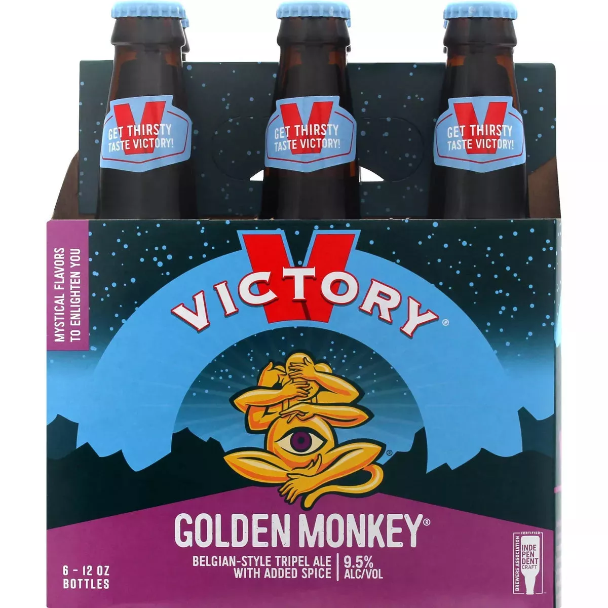 Victory Golden Monkey beer, 6 pack, 12 fl oz Bottle