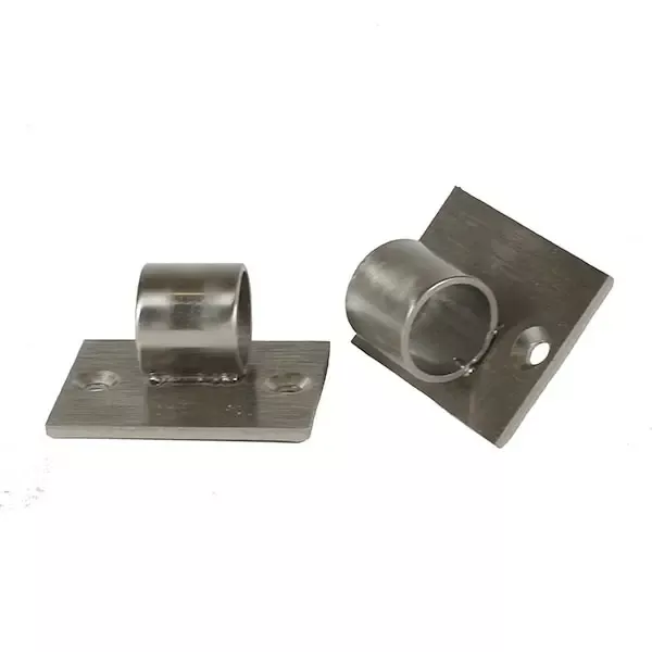 VintageView Angled Mounting Plate Pair - Brushed Nickel Finish