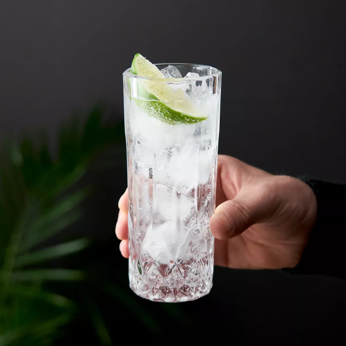 Viski Admiral Crystal Highball Glass Set of 4