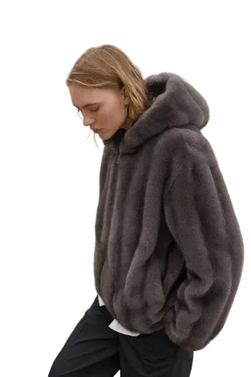 Vitori - Faux Fur Hooded Jacket