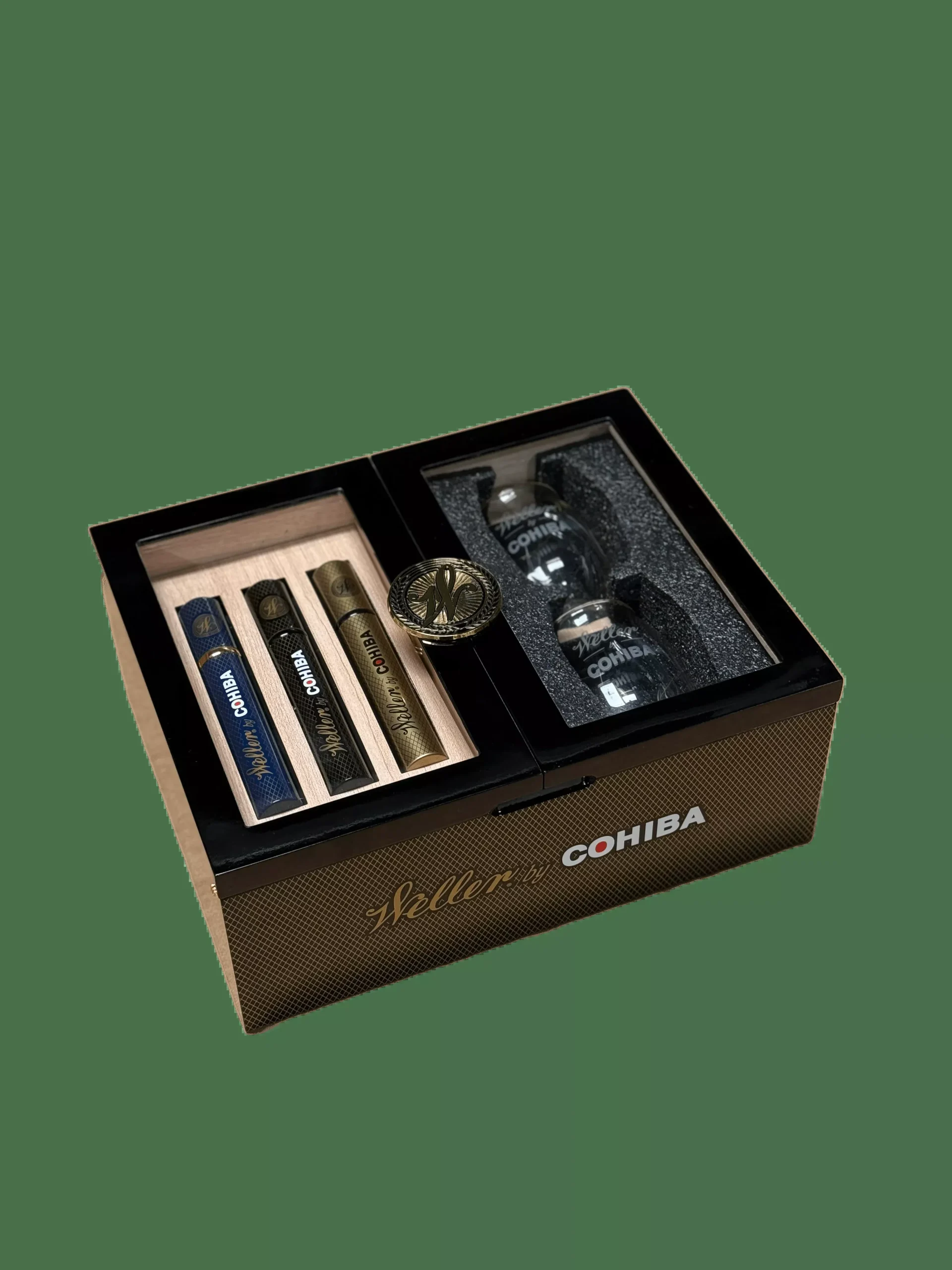 Weller X Cohiba Humidor Holiday Gift Set