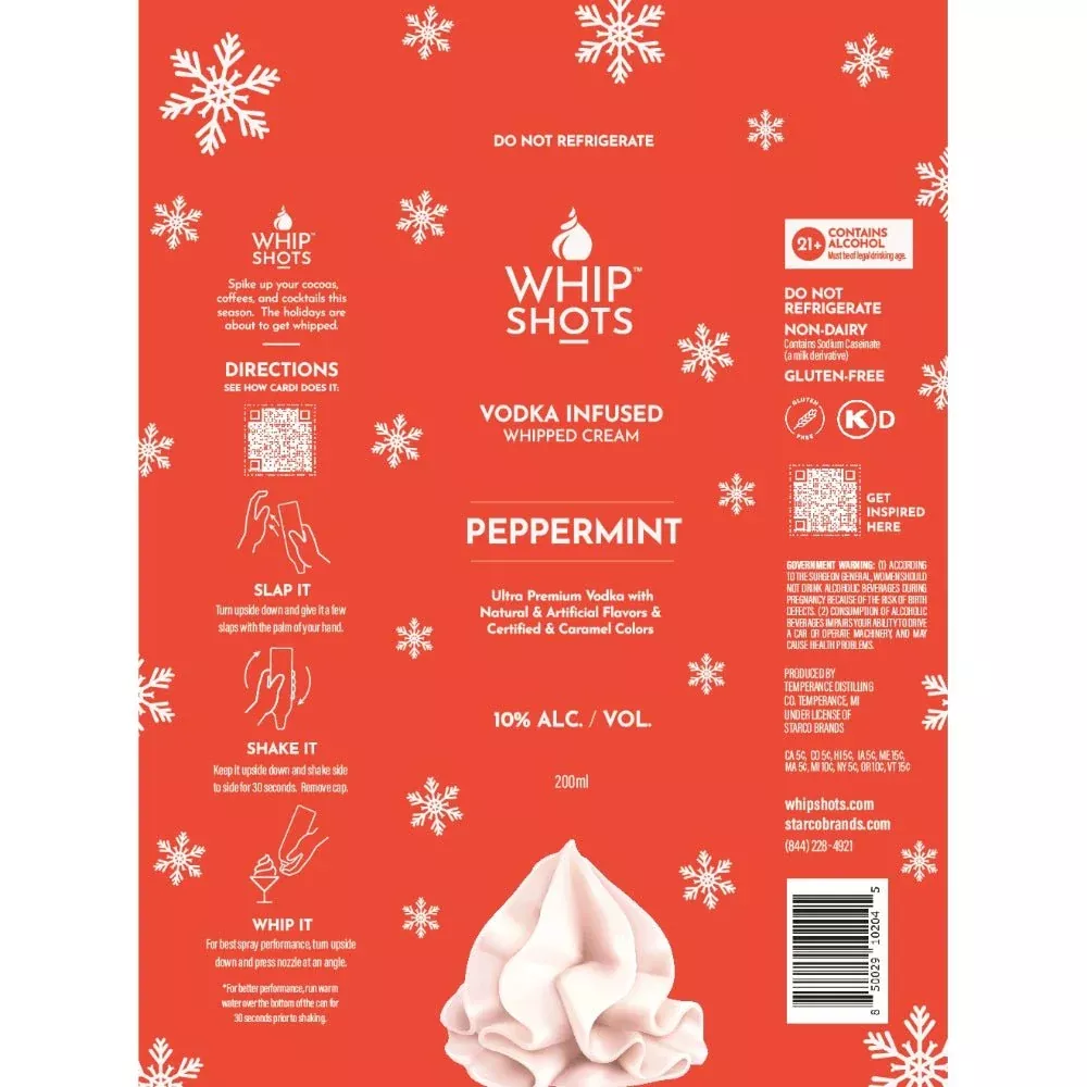 Whipshots Peppermint by Cardi B 200ml