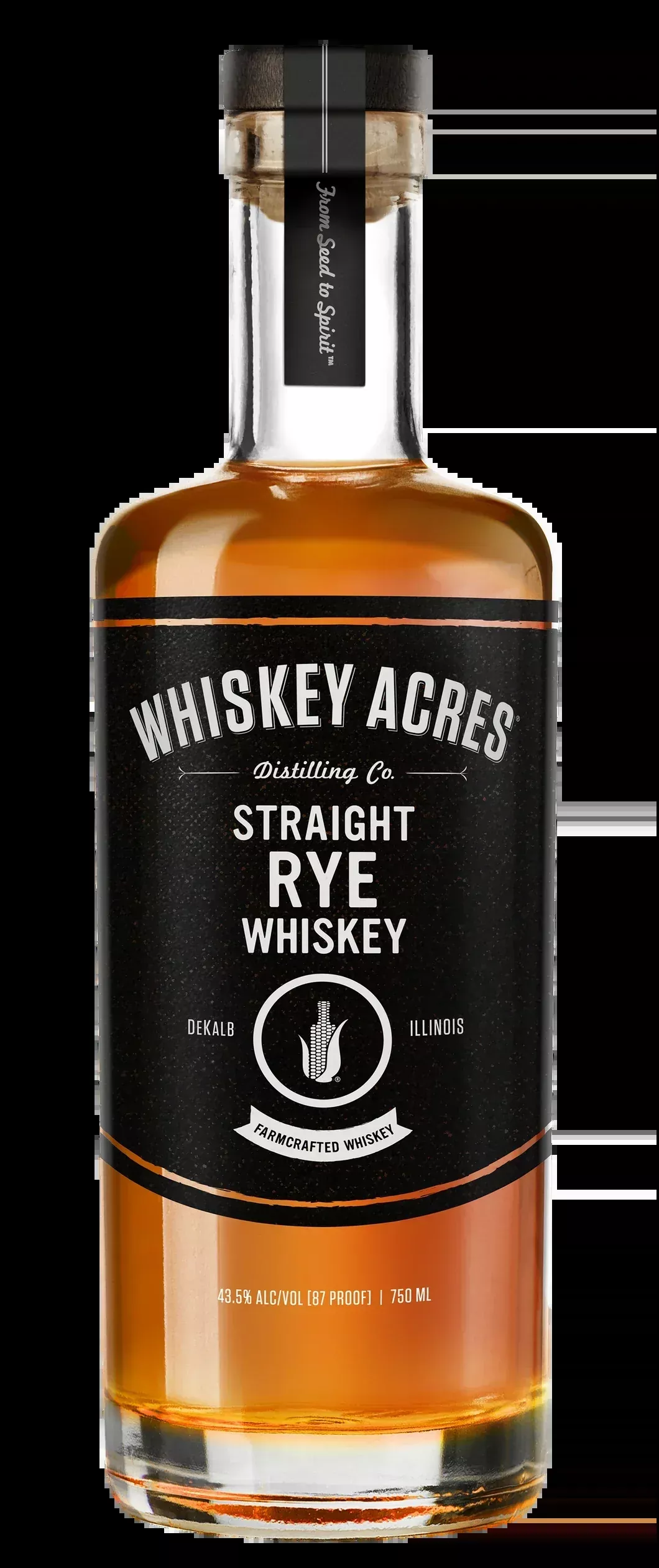 Whiskey Acres Farmcrafted Straight Rye Whiskey 750ml