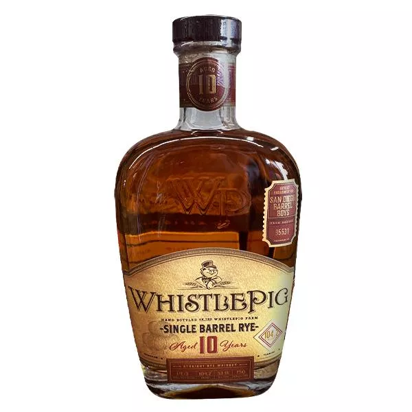 Whistlepig 10-year San Diego Barrel Boys Single Barrel #95631 Rye Whiskey 16-year