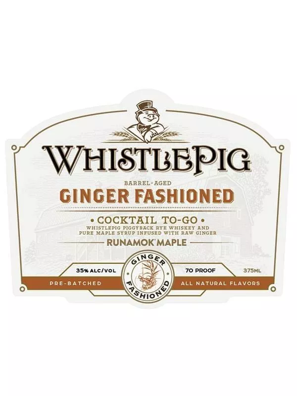 Whistlepig Ginger Fashioned Cocktail To Go