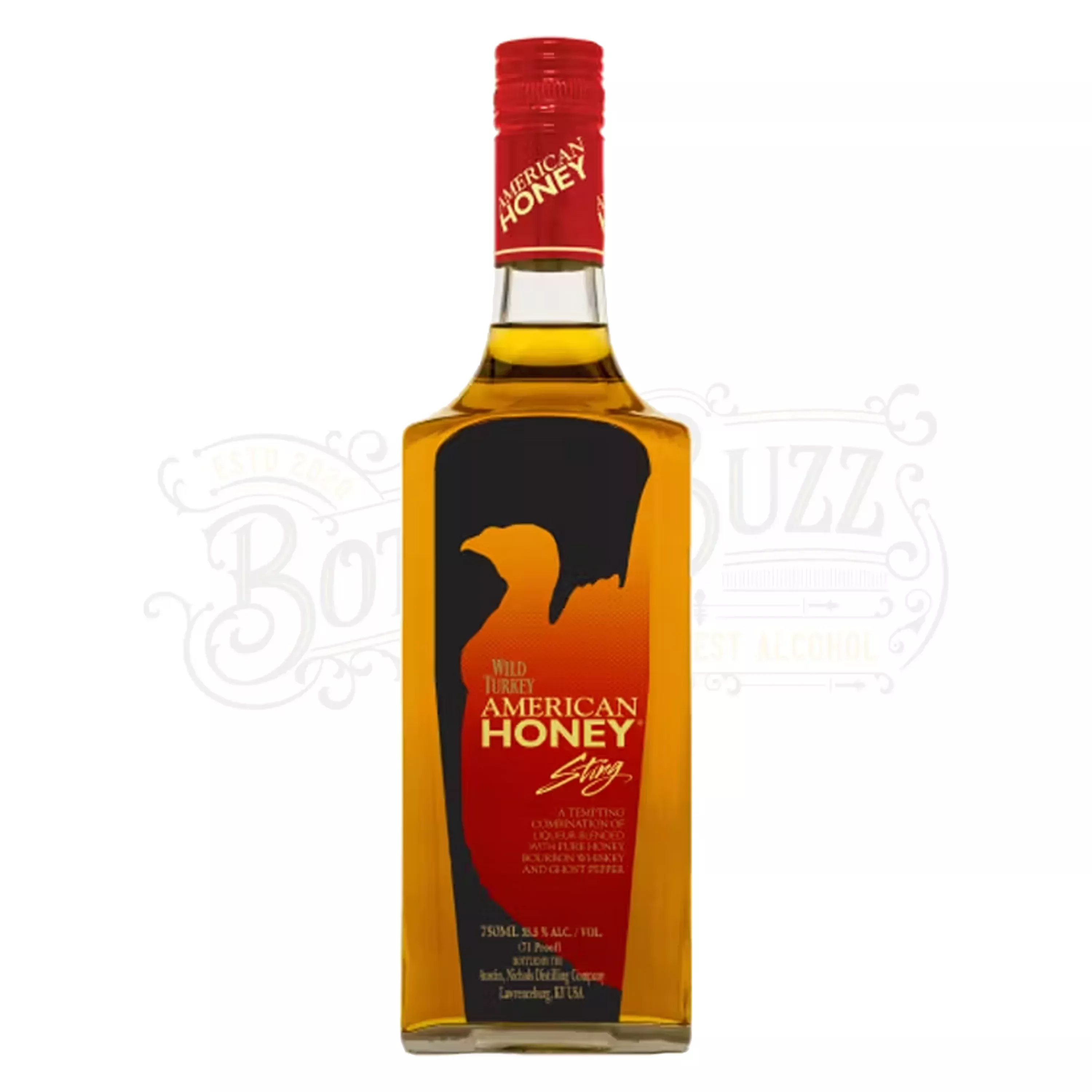 Wild Turkey Honey Whiskey Liqueur With Ghost Peppers American Honey Sting