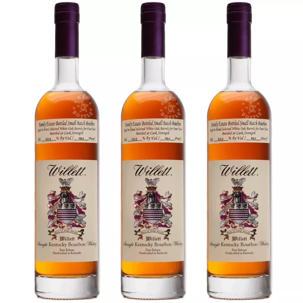 Willett Family Estate 4 Year Bourbon Whiskey - 3 Pack (750mL)