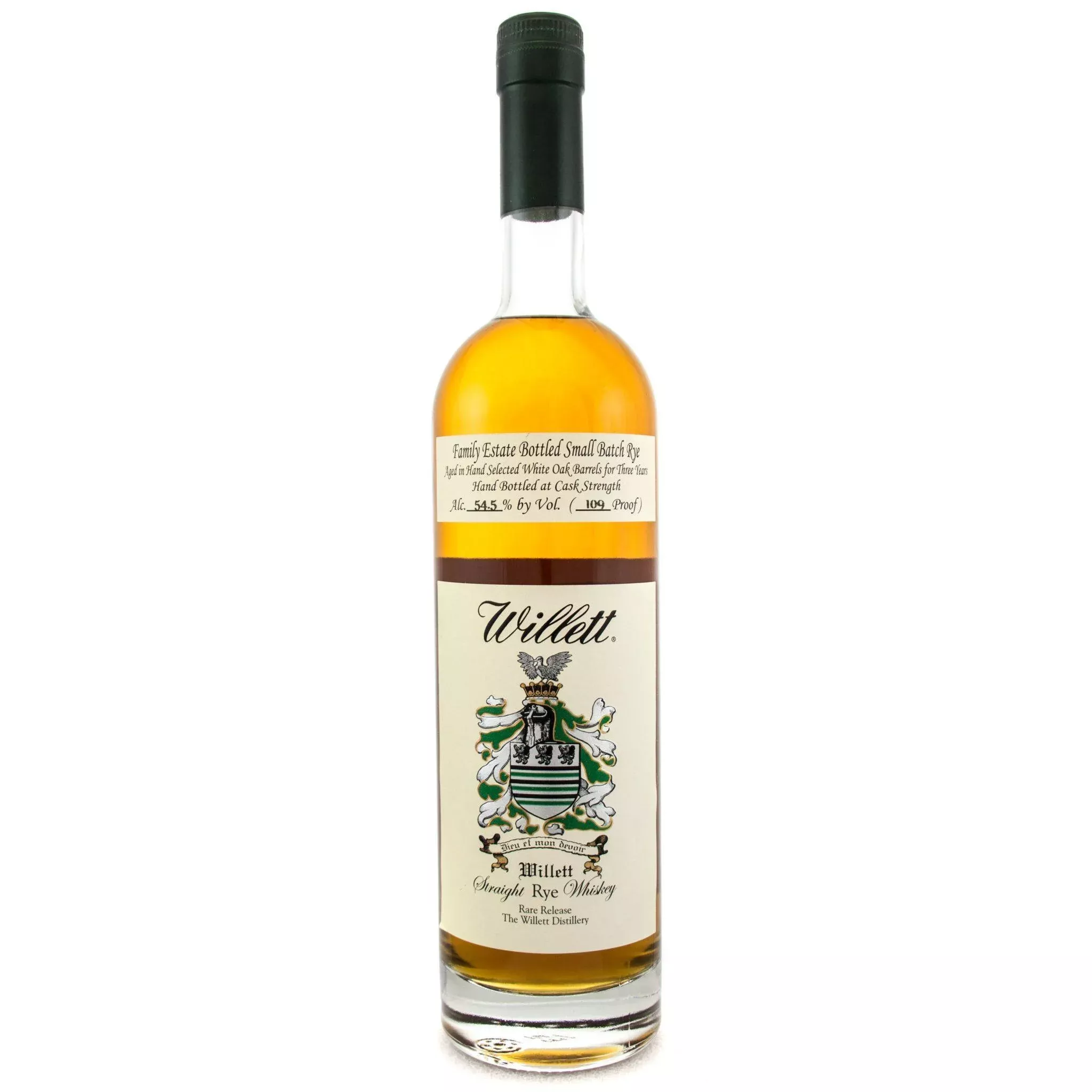 Willett Family Estate Bottled Single-Barrel 3 Year Old Straight Rye Whiskey