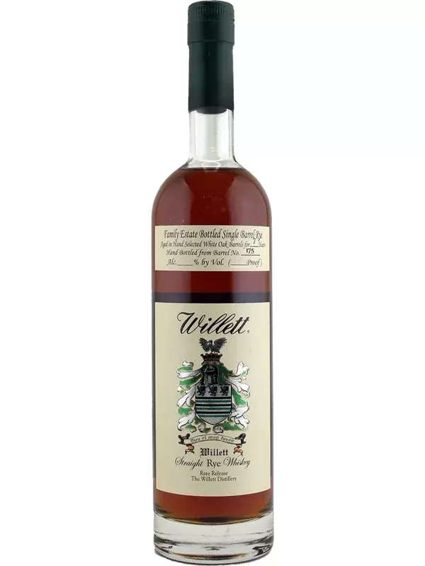 Willett Family Estate Single Barrel 6 Year Old Rye Whiskey #6065 'Pac Edge Family Selection