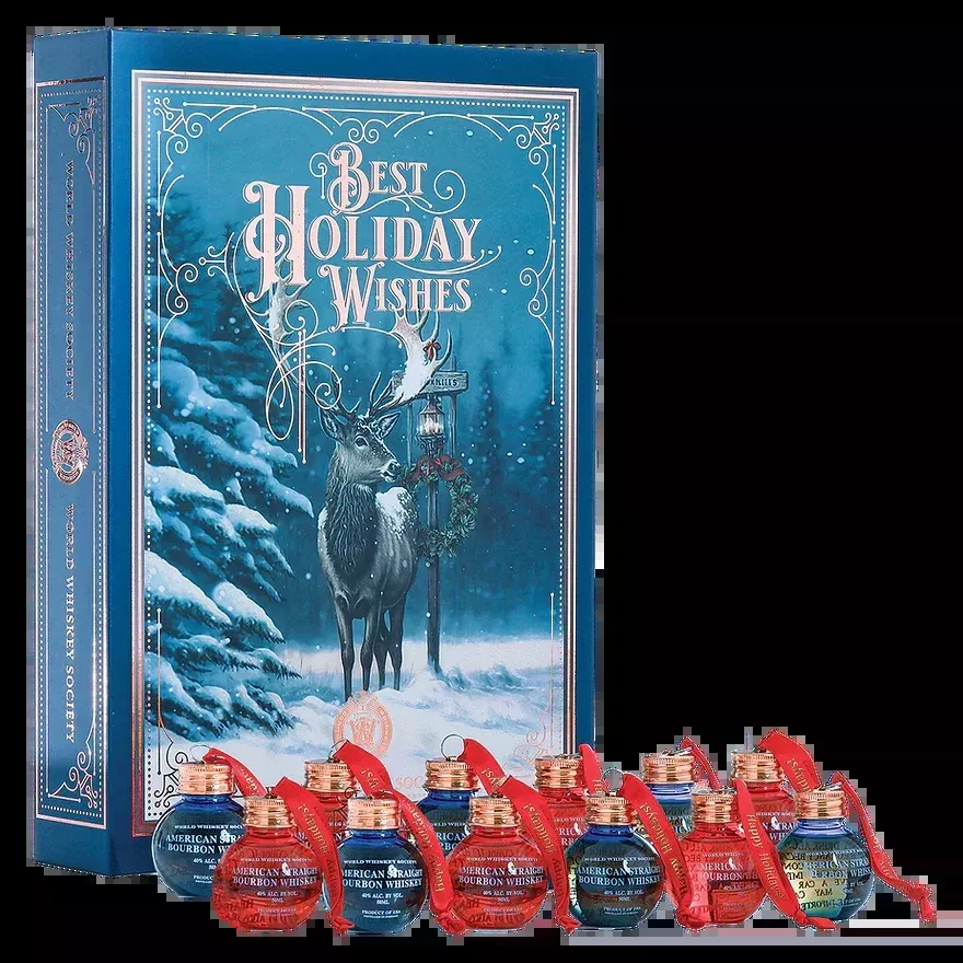 World Whiskey Society Holiday Ornaments Collection Gift Set 50ml X 12PK