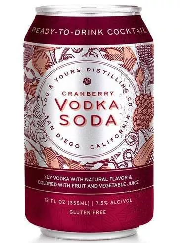 You & Yours Cranberry Vodka Soda