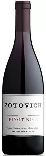 ZOTOVICH 2024 PINOT NOIR ESTATE SANTA RITA HILLS 750mL